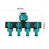 4 Way Water Splitter Garden Irrigation Watering Adapter Hose Connector for Garden Watering Lawn Maintenance European Faucet