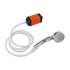 Portable Shower Camping Shower 3 Gears Adjustable Outdoor Camp Shower Pump Electric Rechargeable Portable Camping Shower Orange