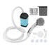 Portable Shower Camping Shower 3 Gears Adjustable Outdoor Camp Shower Pump Electric Rechargeable Portable Camping Shower Blue