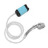 Portable Shower Camping Shower 3 Gears Adjustable Outdoor Camp Shower Pump Electric Rechargeable Portable Camping Shower Blue