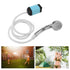 Portable Shower Camping Shower 3 Gears Adjustable Outdoor Camp Shower Pump Electric Rechargeable Portable Camping Shower Blue