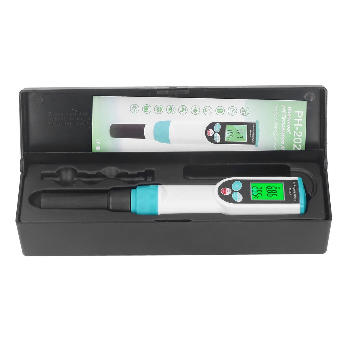 2 In 1 Soil PH Temperature Meter Soil Tester for Horticultural Flowers Plants Potted Planting