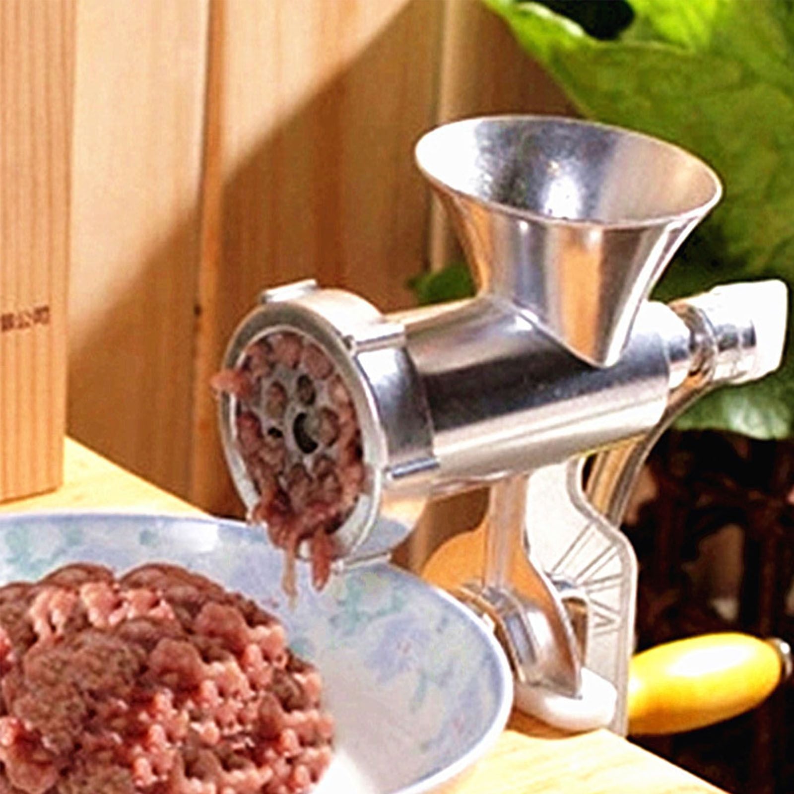 Manual Meat Grinder Aluminum Alloy Hand Crank Meat Vegetable Grinding Machine for Kitchen