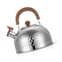 Water Kettle Stainless Steel Whistle Water Kettle Large Capacity Flat Bottomed for Gas Induction Cooker Boil Water 2L Hammer