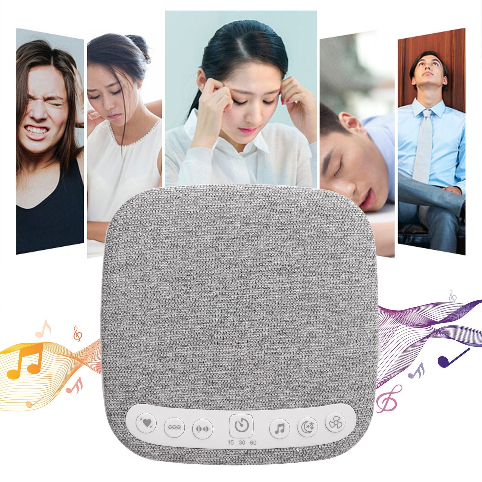 18 Sounds White Noise Sound Machine Automatic Shutdown Timer Rest Baby Sooth Machine