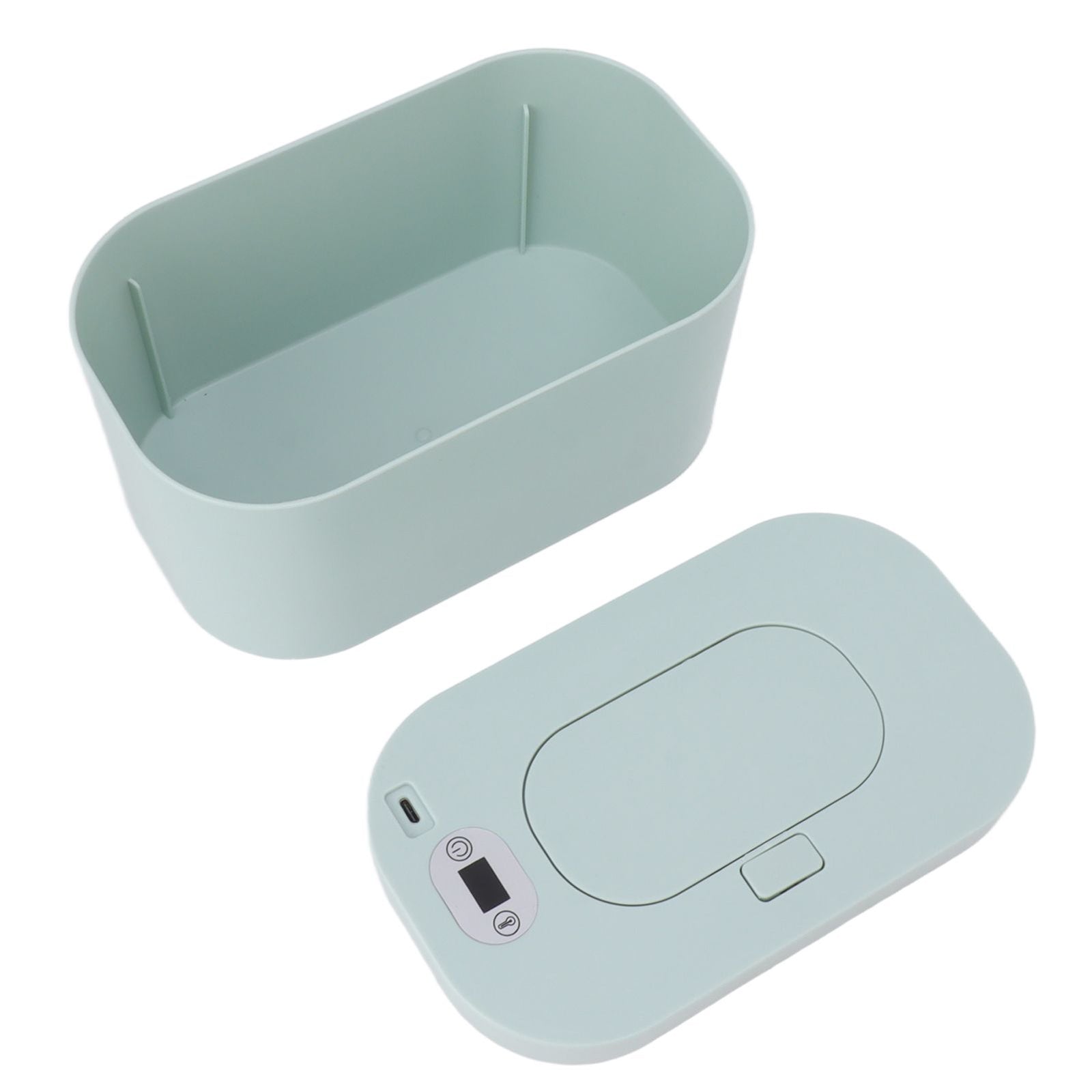 Baby Wipe Warmer USB Constant Temperature Portable Wipe Heater Temperature Adjustment Warm Keeper Dispenser 5V Green