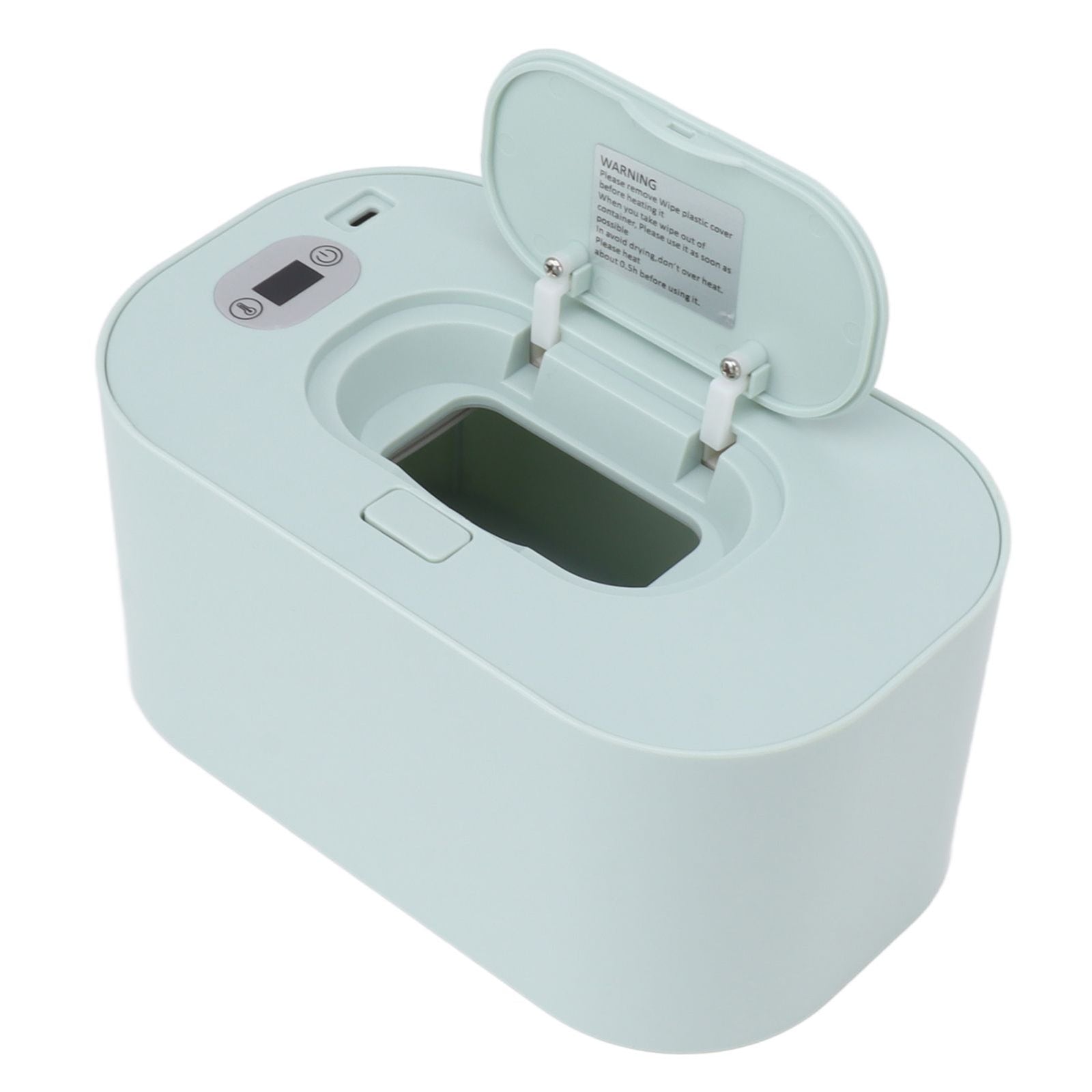 Baby Wipe Warmer USB Constant Temperature Portable Wipe Heater Temperature Adjustment Warm Keeper Dispenser 5V Green