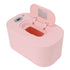 Baby Wipe Warmer USB Constant Temperature Portable Wipe Heater Temperature Adjustment Warm Keeper Dispenser 5V Pink