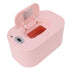 Baby Wipe Warmer USB Constant Temperature Portable Wipe Heater Temperature Adjustment Warm Keeper Dispenser 5V Pink