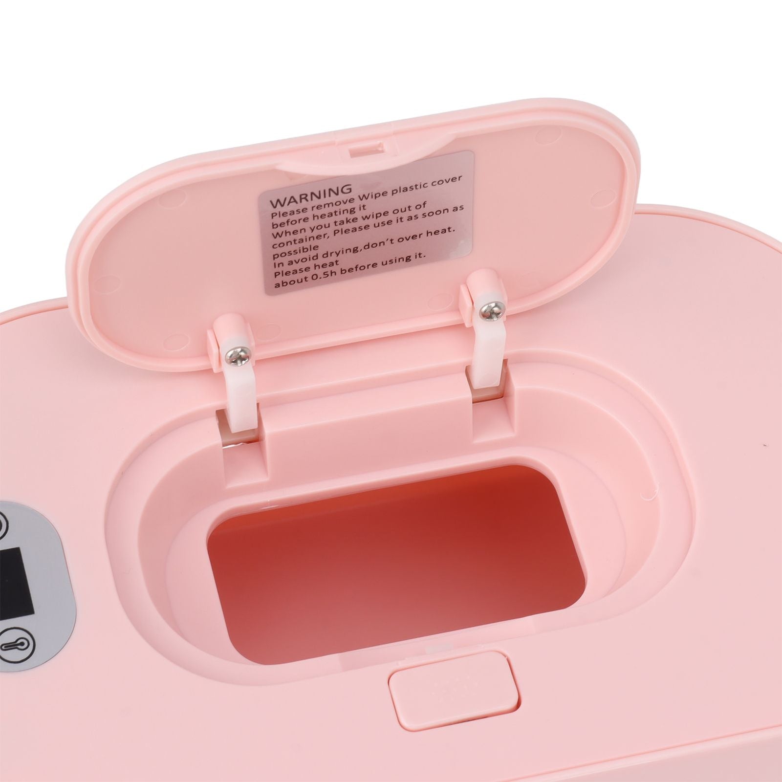 Baby Wipe Warmer USB Constant Temperature Portable Wipe Heater Temperature Adjustment Warm Keeper Dispenser 5V Pink