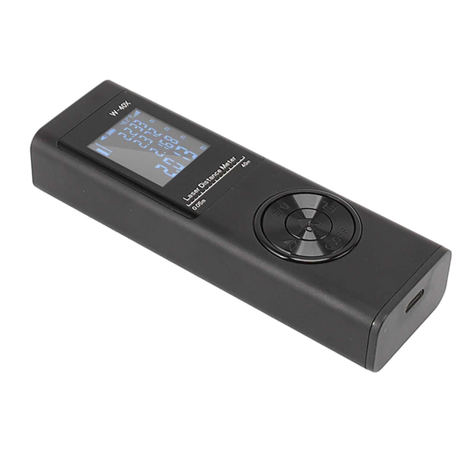 Laser Distance Meter High Accuracy Rechargeable 131ft Handheld Rangefinder with Electronic Level for Area Volume