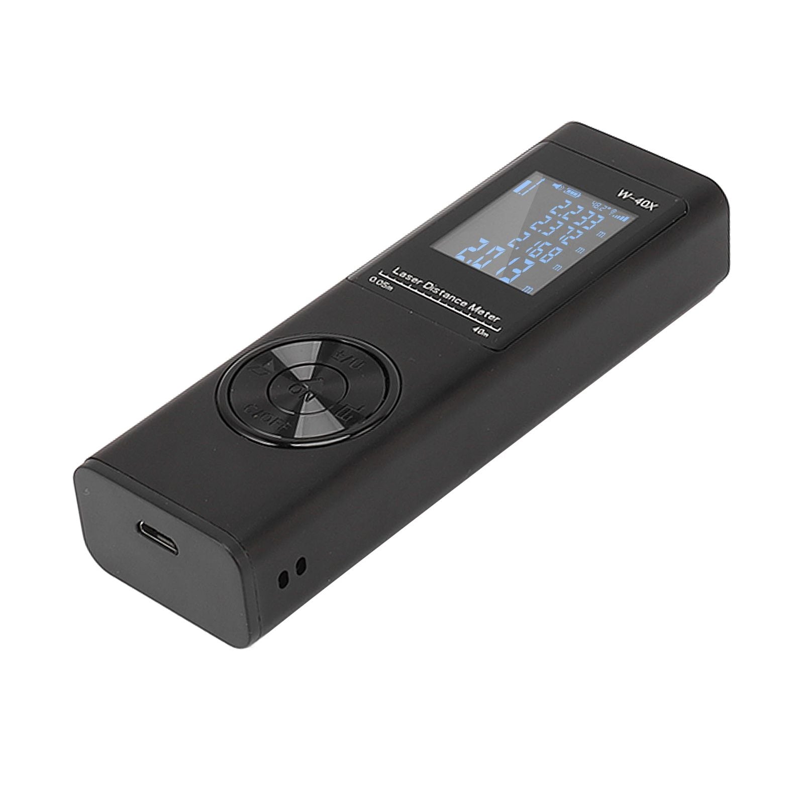 Laser Distance Meter High Accuracy Rechargeable 131ft Handheld Rangefinder with Electronic Level for Area Volume