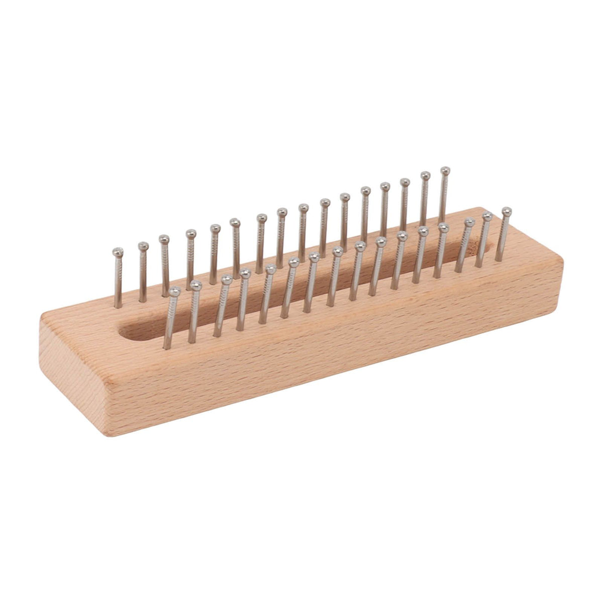Knitting Loom Wooden Square Knitting Board DIY Craft Weaving Tool for Scarves Hats Toys