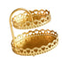Double Layer Pastry Tray Decorative Copper Gold Biscuits Dessert Display Plate for Wedding Loving Heart