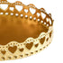Double Layer Pastry Tray Decorative Copper Gold Biscuits Dessert Display Plate for Wedding Loving Heart