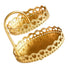 Double Layer Pastry Tray Decorative Copper Gold Biscuits Dessert Display Plate for Wedding Loving Heart