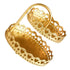 Double Layer Pastry Tray Decorative Copper Gold Biscuits Dessert Display Plate for Wedding Loving Heart