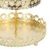 Double Layer Pastry Tray Decorative Copper Gold Biscuits Dessert Display Plate for Wedding Hollowed Out Love Heart