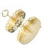 Double Layer Pastry Tray Decorative Copper Gold Biscuits Dessert Display Plate for Wedding Hollowed Out Love Heart