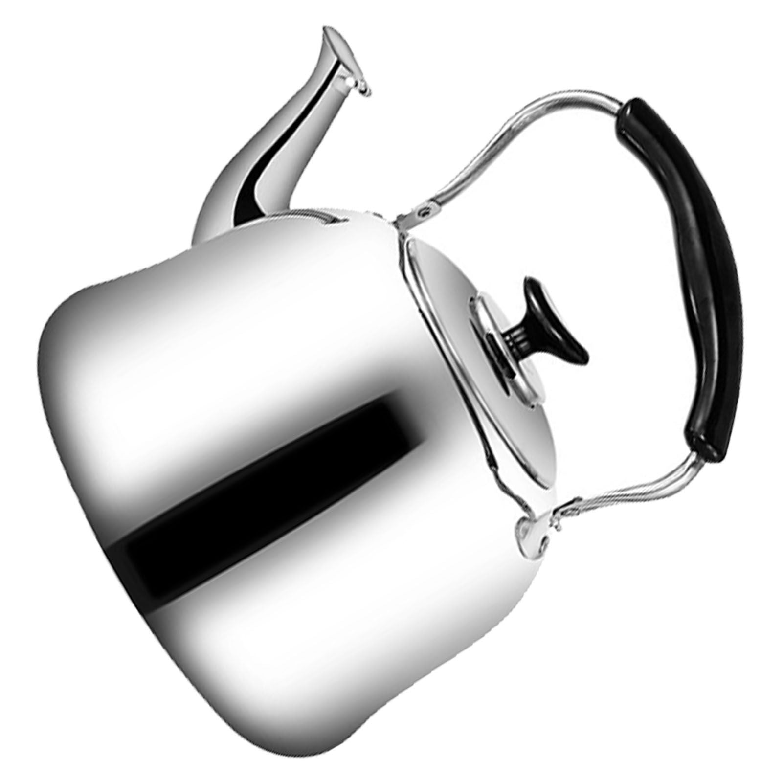 Whistling Kettle Stainless Steel Boiling Audible Alarm Large Opening Stovetop Teapot with Tea Filter 2L