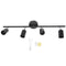 Tracking Lights Ceiling LED 4 60W Adjustable Angle Foldable Matte Black 4 Light Tracking Lighting for Bedroom Hotel 85‑265V