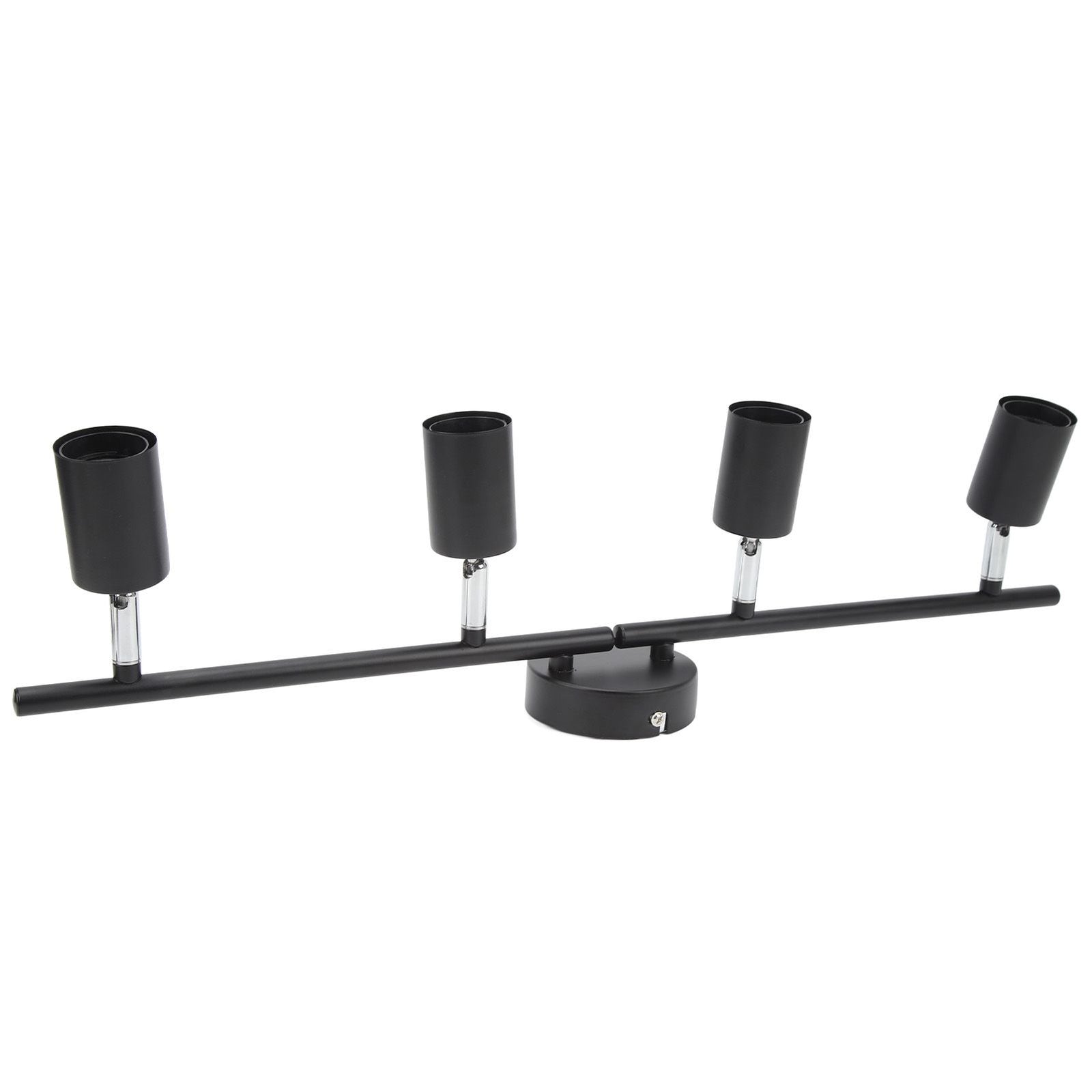 Tracking Lights Ceiling LED 4 60W Adjustable Angle Foldable Matte Black 4 Light Tracking Lighting for Bedroom Hotel 85‑265V