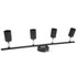 Tracking Lights Ceiling LED 4 60W Adjustable Angle Foldable Matte Black 4 Light Tracking Lighting for Bedroom Hotel 85‑265V