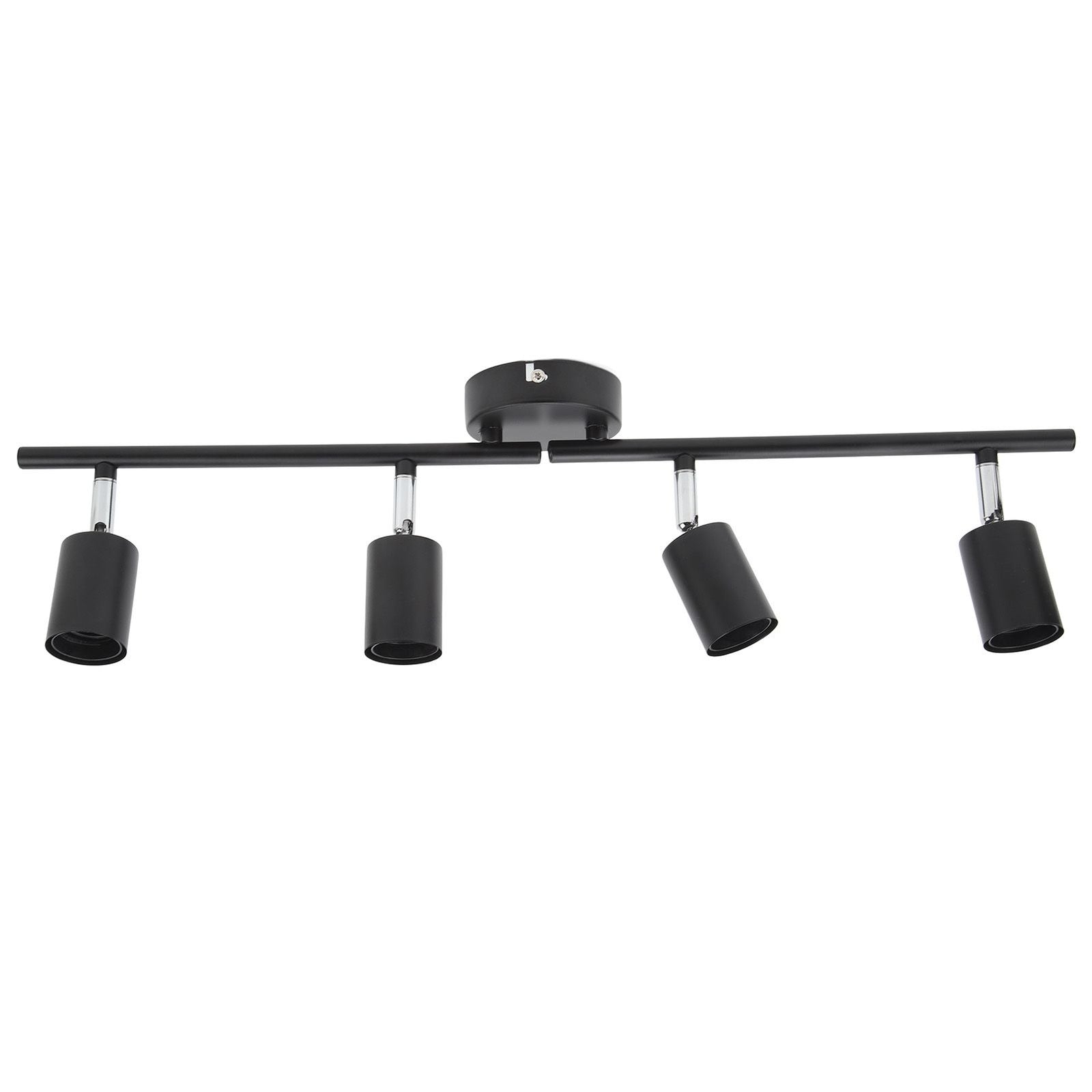 Tracking Lights Ceiling LED 4 60W Adjustable Angle Foldable Matte Black 4 Light Tracking Lighting for Bedroom Hotel 85‑265V