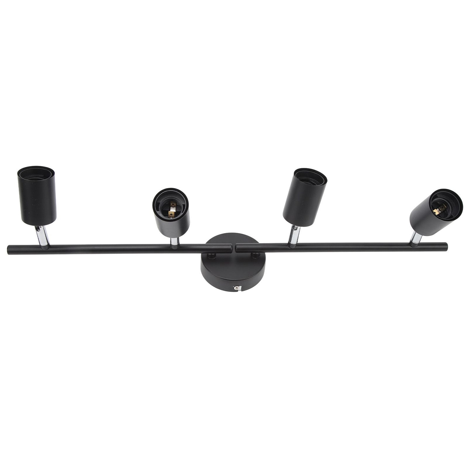 Tracking Lights Ceiling LED 4 60W Adjustable Angle Foldable Matte Black 4 Light Tracking Lighting for Bedroom Hotel 85‑265V