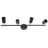 Tracking Lights Ceiling LED 4 60W Adjustable Angle Foldable Matte Black 4 Light Tracking Lighting for Bedroom Hotel 85‑265V