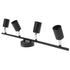 Tracking Lights Ceiling LED 4 60W Adjustable Angle Foldable Matte Black 4 Light Tracking Lighting for Bedroom Hotel 85‑265V