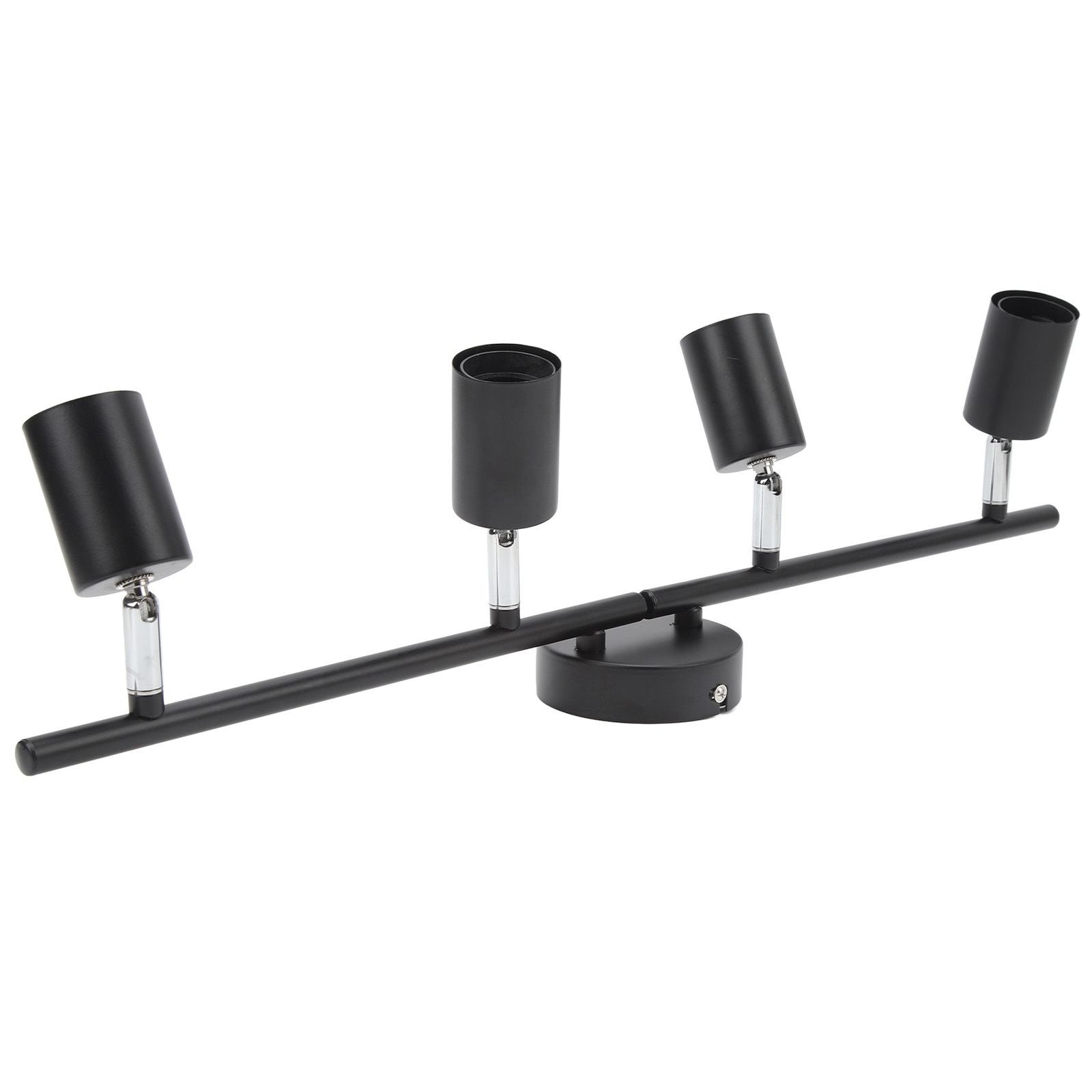 Tracking Lights Ceiling LED 4 60W Adjustable Angle Foldable Matte Black 4 Light Tracking Lighting for Bedroom Hotel 85‑265V