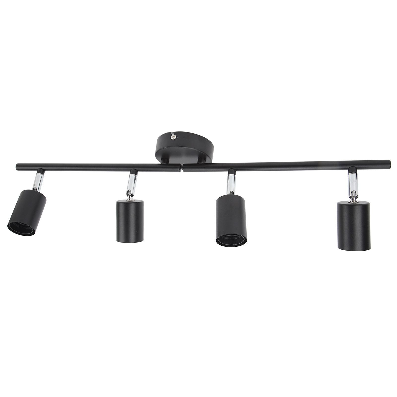 Tracking Lights Ceiling LED 4 60W Adjustable Angle Foldable Matte Black 4 Light Tracking Lighting for Bedroom Hotel 85‑265V
