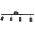 Tracking Lights Ceiling LED 4 60W Adjustable Angle Foldable Matte Black 4 Light Tracking Lighting for Bedroom Hotel 85‑265V