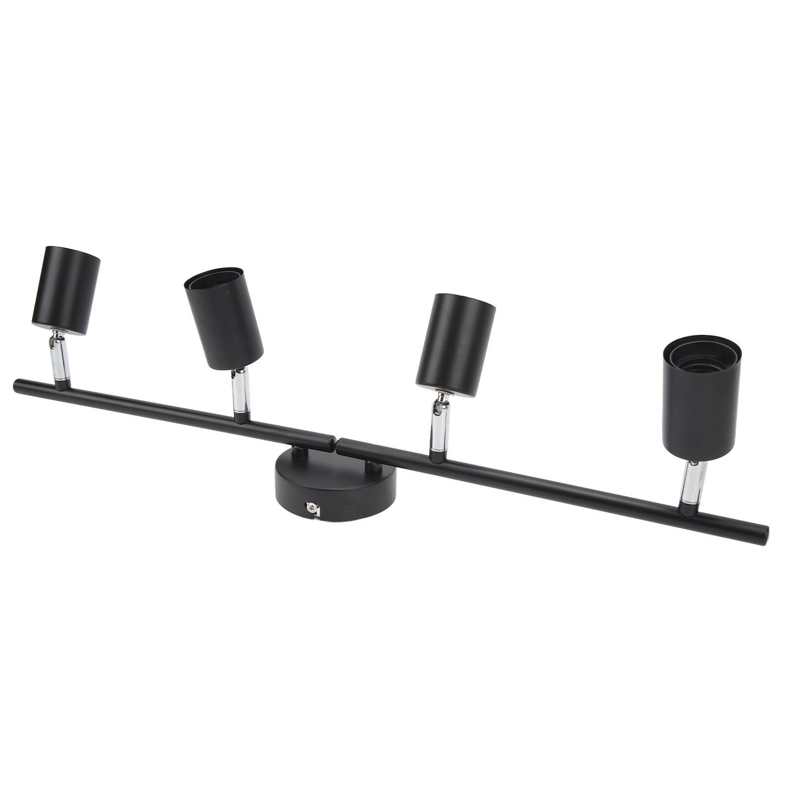 Tracking Lights Ceiling LED 4 60W Adjustable Angle Foldable Matte Black 4 Light Tracking Lighting for Bedroom Hotel 85‑265V