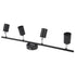 Tracking Lights Ceiling LED 4 60W Adjustable Angle Foldable Matte Black 4 Light Tracking Lighting for Bedroom Hotel 85‑265V