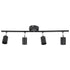 Tracking Lights Ceiling LED 4 60W Adjustable Angle Foldable Matte Black 4 Light Tracking Lighting for Bedroom Hotel 85‑265V