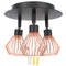 3 Light Fixtures Ceiling Mount Matte Black G9 Bulb Sockets Multi Directional Rotating Light for Farmhouse Hallway 85‑265V