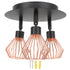 3 Light Fixtures Ceiling Mount Matte Black G9 Bulb Sockets Multi Directional Rotating Light for Farmhouse Hallway 85‑265V