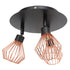3 Light Fixtures Ceiling Mount Matte Black G9 Bulb Sockets Multi Directional Rotating Light for Farmhouse Hallway 85‑265V