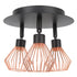 3 Light Fixtures Ceiling Mount Matte Black G9 Bulb Sockets Multi Directional Rotating Light for Farmhouse Hallway 85‑265V
