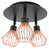 3 Light Fixtures Ceiling Mount Matte Black G9 Bulb Sockets Multi Directional Rotating Light for Farmhouse Hallway 85‑265V