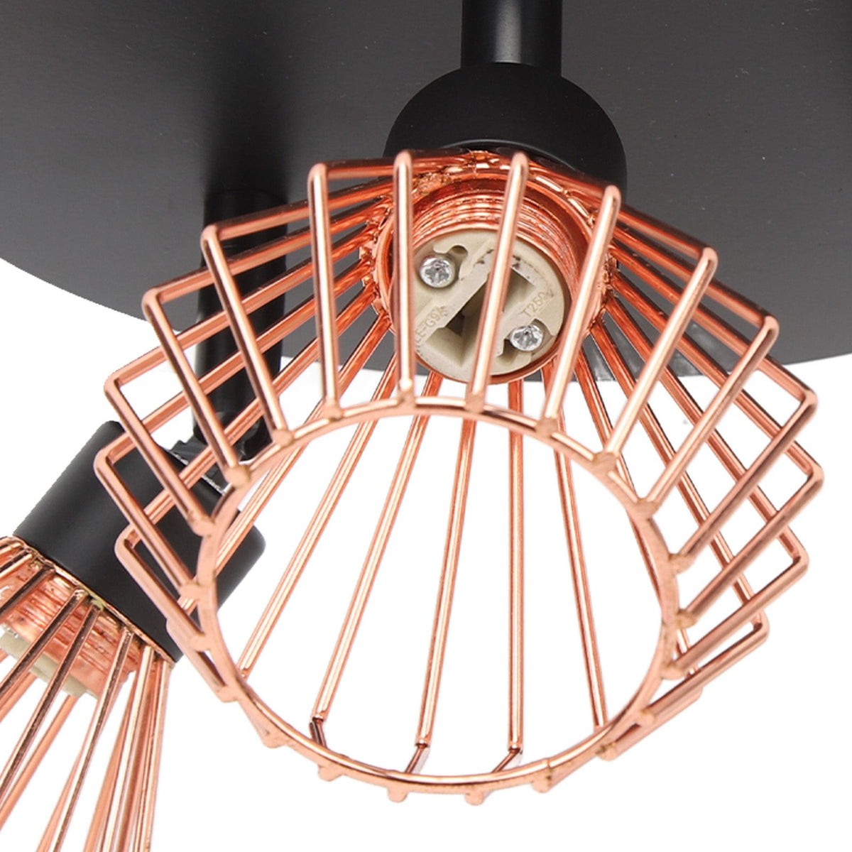 3 Light Fixtures Ceiling Mount Matte Black G9 Bulb Sockets Multi Directional Rotating Light for Farmhouse Hallway 85‑265V