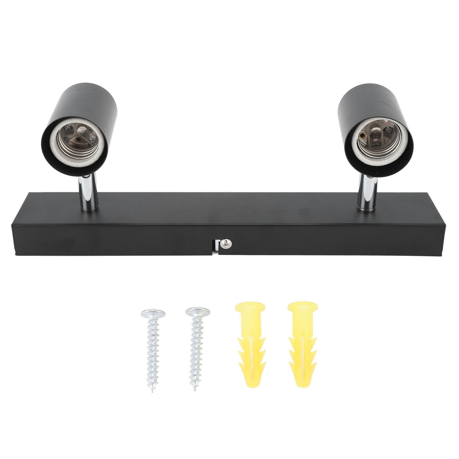 LED Track Light Two Bulb Fixed Rail with Rotating Heads Ceiling Track Light Fixtures for Kitchen Cabinet Hall