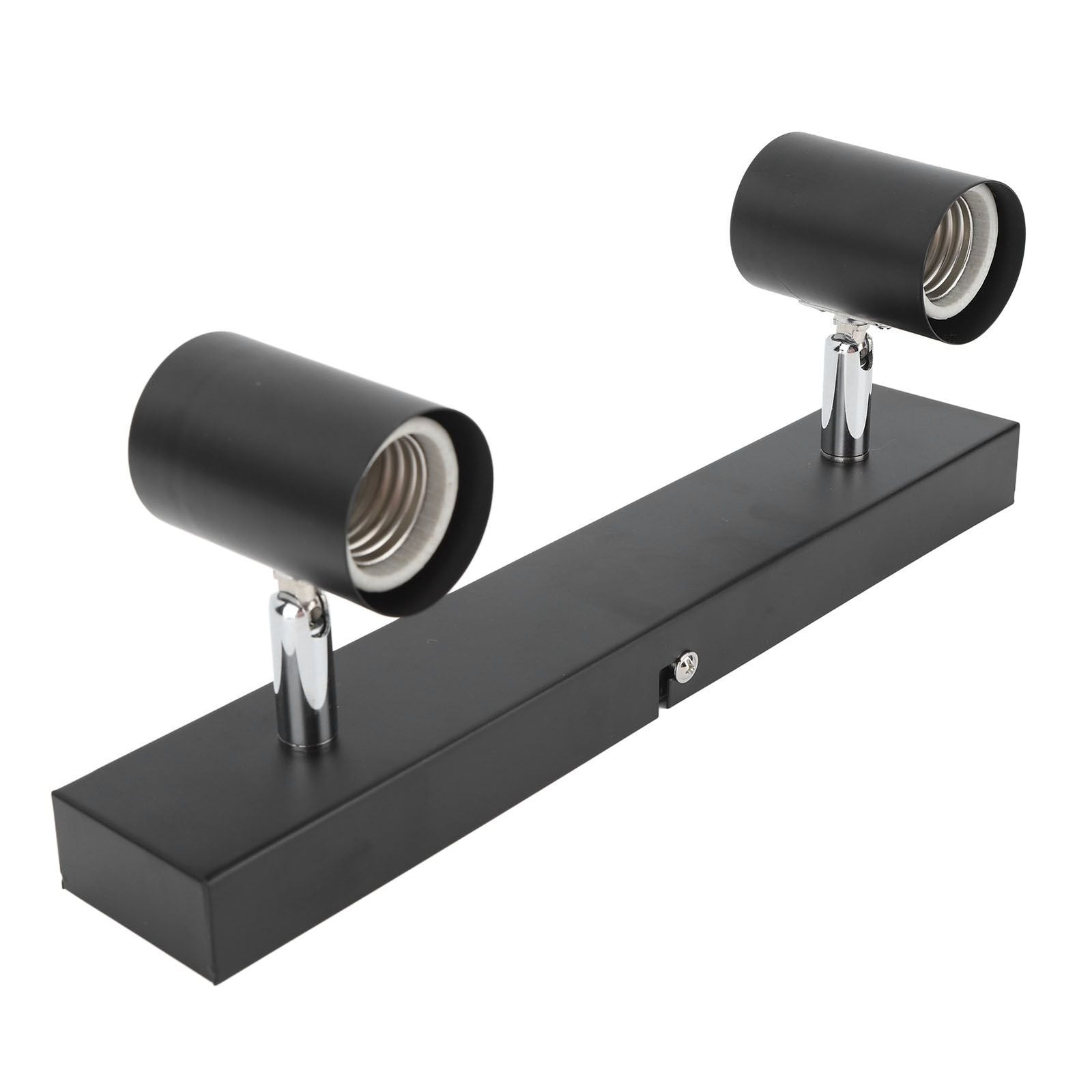 LED Track Light Two Bulb Fixed Rail with Rotating Heads Ceiling Track Light Fixtures for Kitchen Cabinet Hall