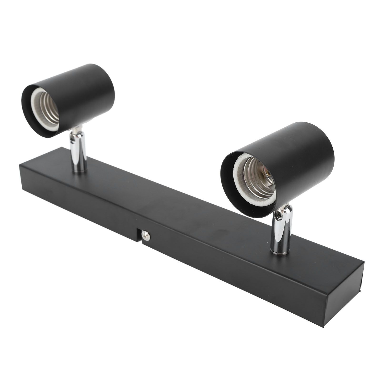 LED Track Light Two Bulb Fixed Rail with Rotating Heads Ceiling Track Light Fixtures for Kitchen Cabinet Hall