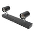 LED Track Light Two Bulb Fixed Rail with Rotating Heads Ceiling Track Light Fixtures for Kitchen Cabinet Hall