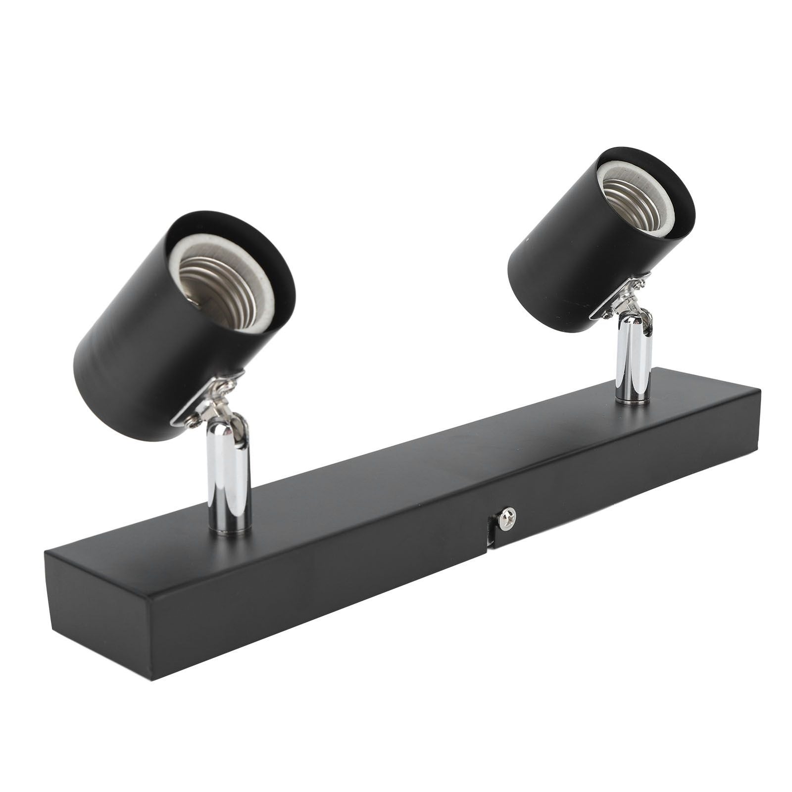 LED Track Light Two Bulb Fixed Rail with Rotating Heads Ceiling Track Light Fixtures for Kitchen Cabinet Hall