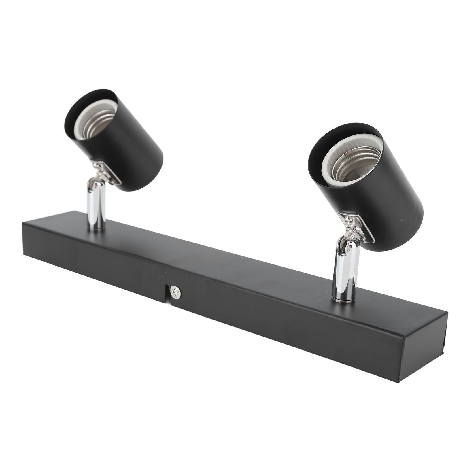 LED Track Light Two Bulb Fixed Rail with Rotating Heads Ceiling Track Light Fixtures for Kitchen Cabinet Hall