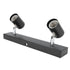 LED Track Light Two Bulb Fixed Rail with Rotating Heads Ceiling Track Light Fixtures for Kitchen Cabinet Hall